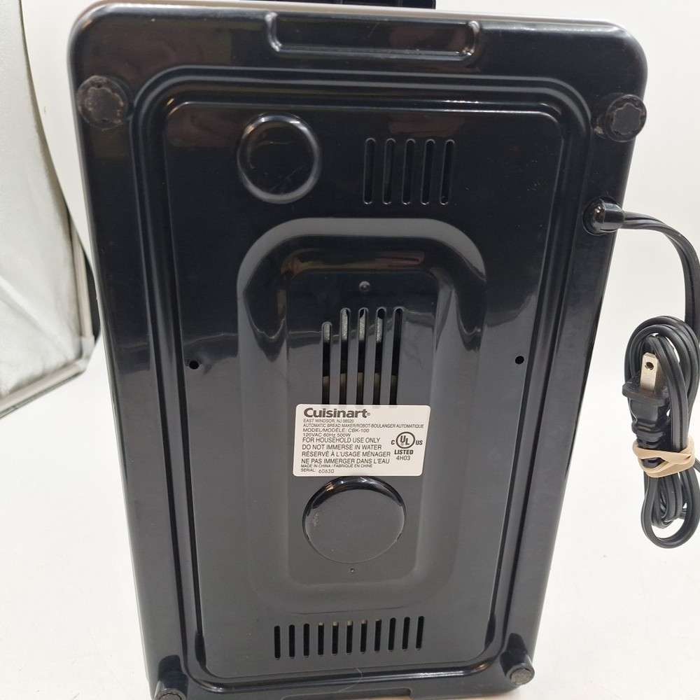 Cuisinart CBK-100 Automatic Bread Maker – Programmable Machine with Pan & Paddle