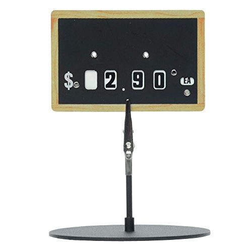 Dial Tag Chalkboard Style Plastic - 2 9/16"H x 4"L