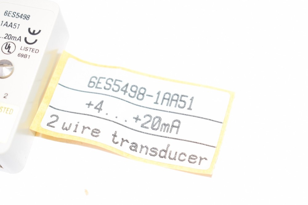 NEW Siemens 6ES5498-1AA51 2 Wire Transducer Measuring Range Module