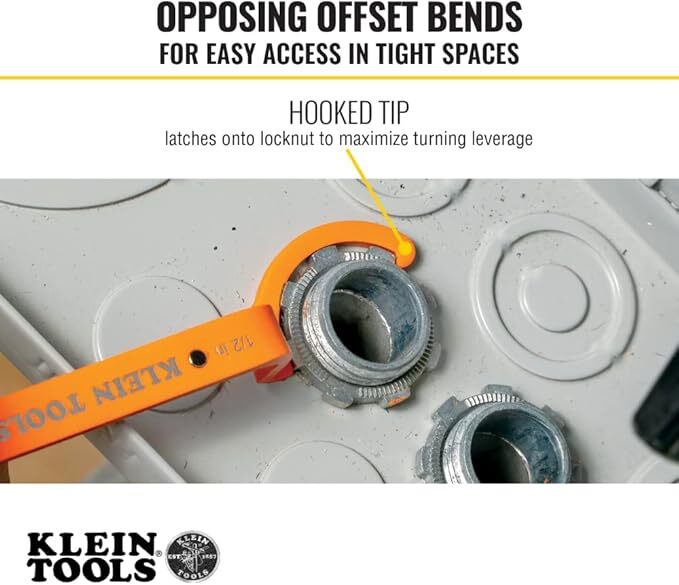 Offset Locknut Wrench Tool Set 3-Piece Hand Tool