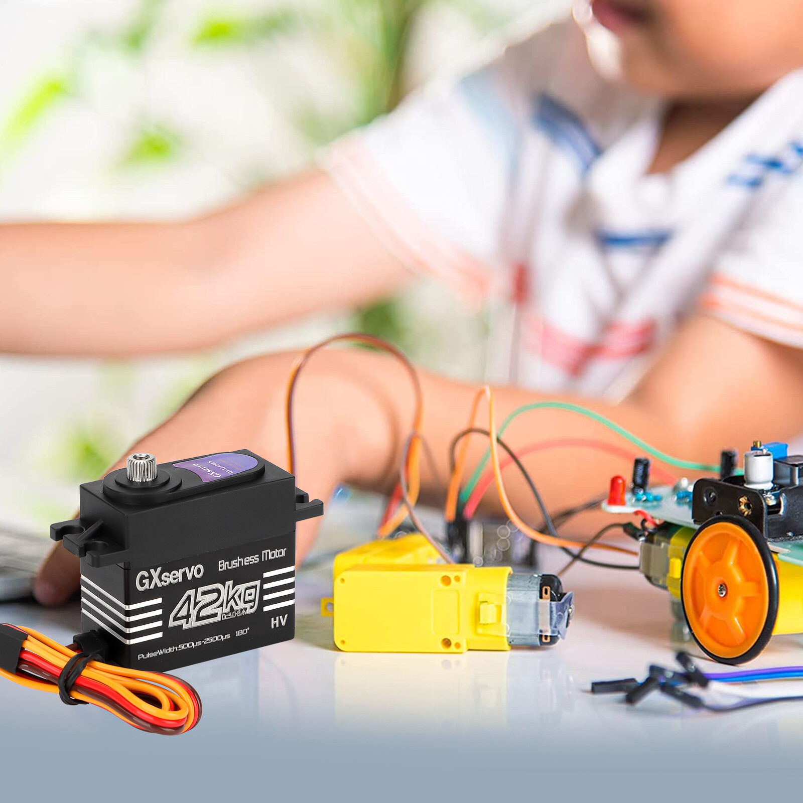 42KG Metal Gear Waterproof Digital Servo High Torque & Speed for 1/8 1/10 RC Car