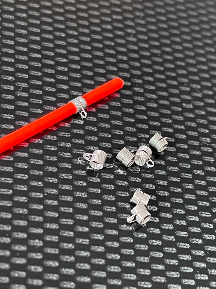 ULTIMATE SPRING EYES 50 PER PACK POLE FLOAT MAKING MATERIALS VARIOUS SIZES