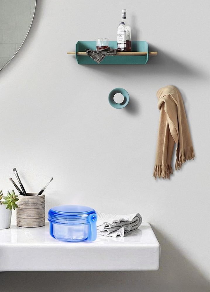 Leak Proof Portable Denture Bath Case Cleaning Cup, False Teeth...