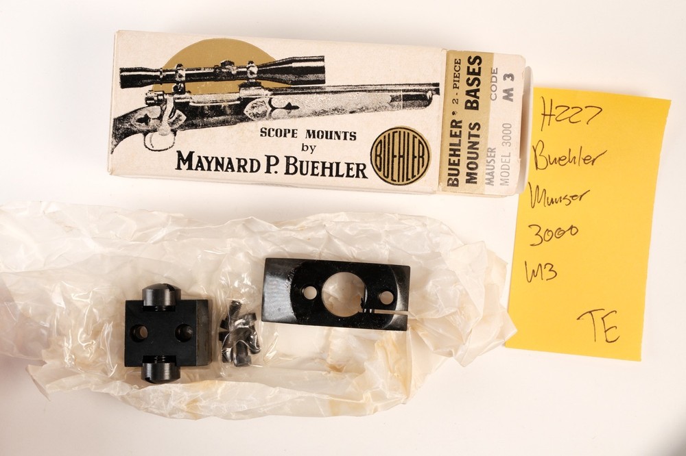H227 Buehler Scope Mount Base Code M3 Mauser Model 3000 2 Piece