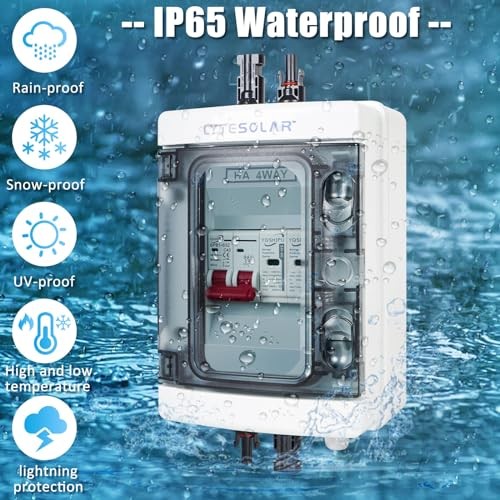 1 String 1000V Solar Disconnect Switch PV Combiner Box, 1 String 40A/DC 1000V