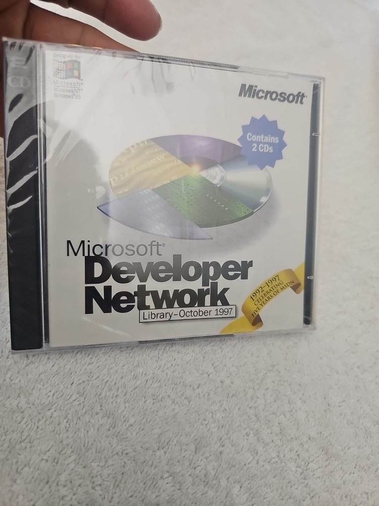Microsoft Developer Network Library October 1997 2 CDs Brand New Sealed