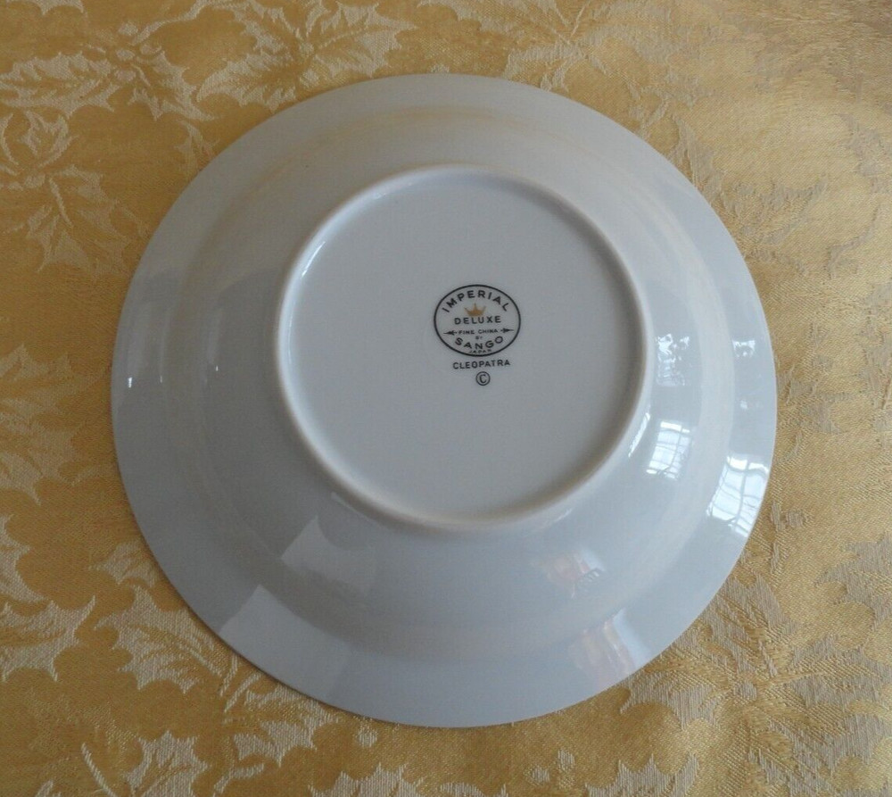 7Pcs Imperial Deluxe Sango Fine China Cleopatra Pattern Dinner Place Setting