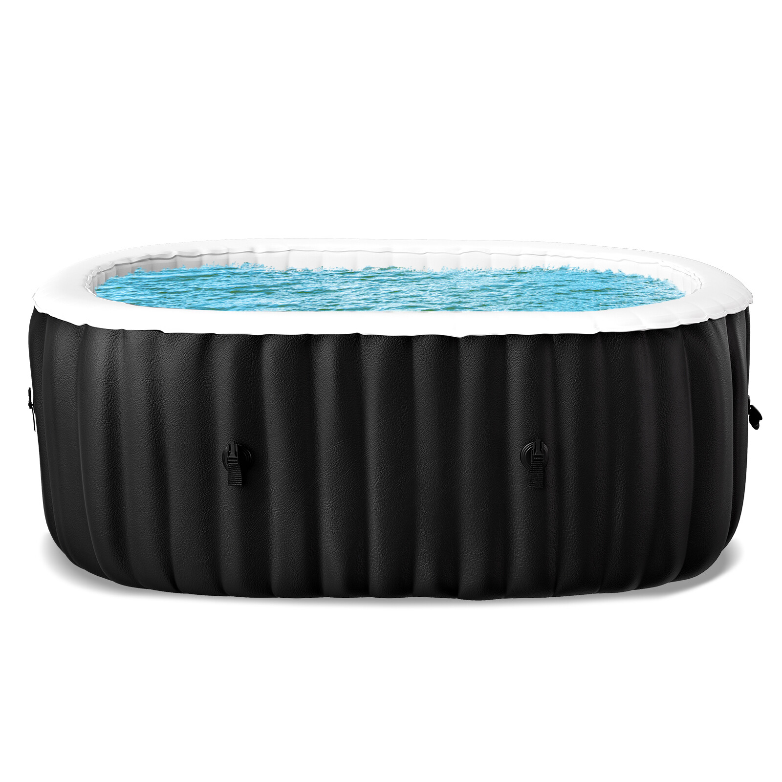 NAIZEA 240 Gallon Inflatable Hot Tub 6 Person Control Panel With 130 Bubble Jets