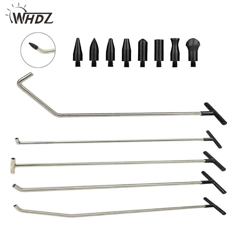 5 pcs Car Dent Repair Kits Paintless Puller Rods Removal Tools auto body