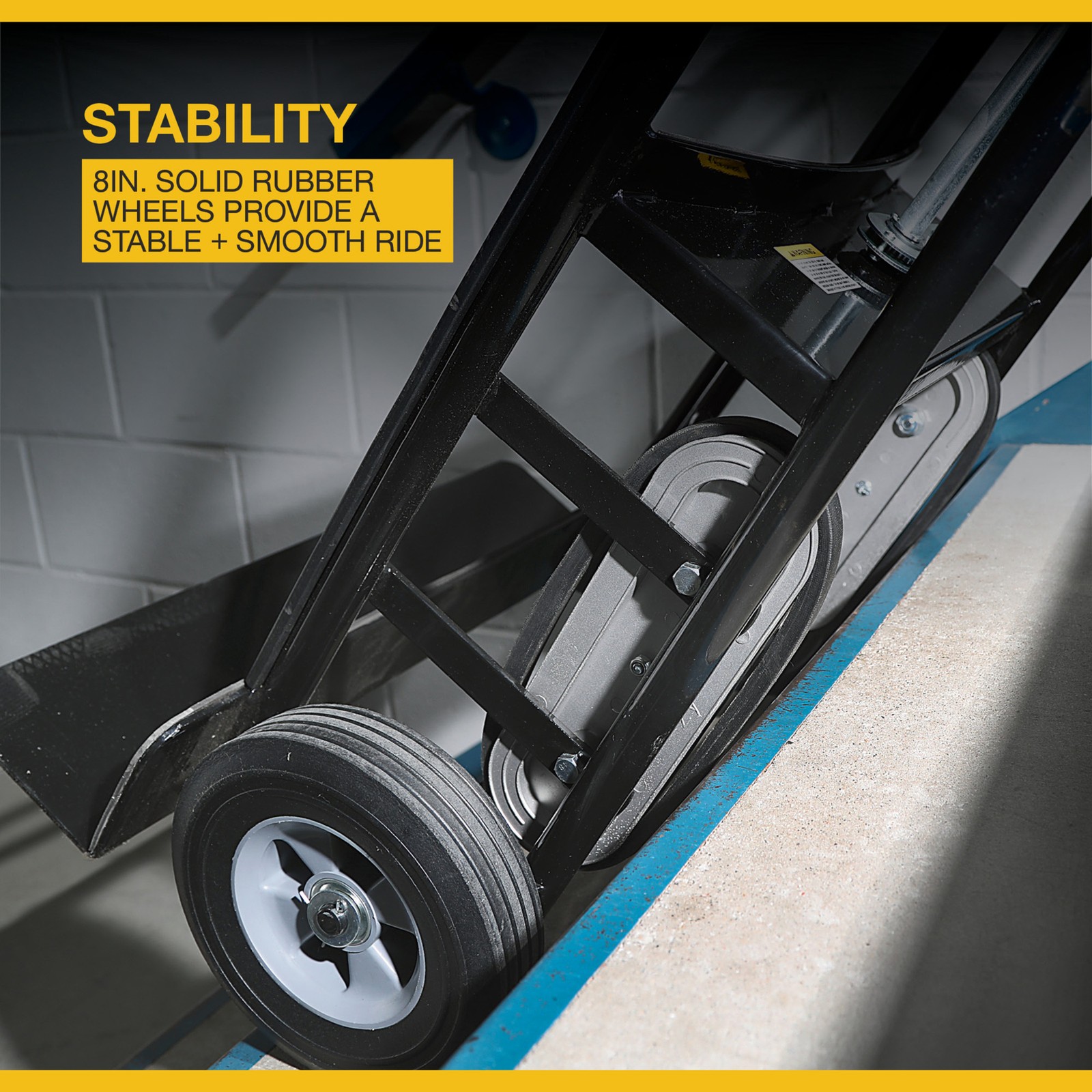 Klutch Appliance Hand Truck, 800-Lb. Capacity, 58-1/4in.H