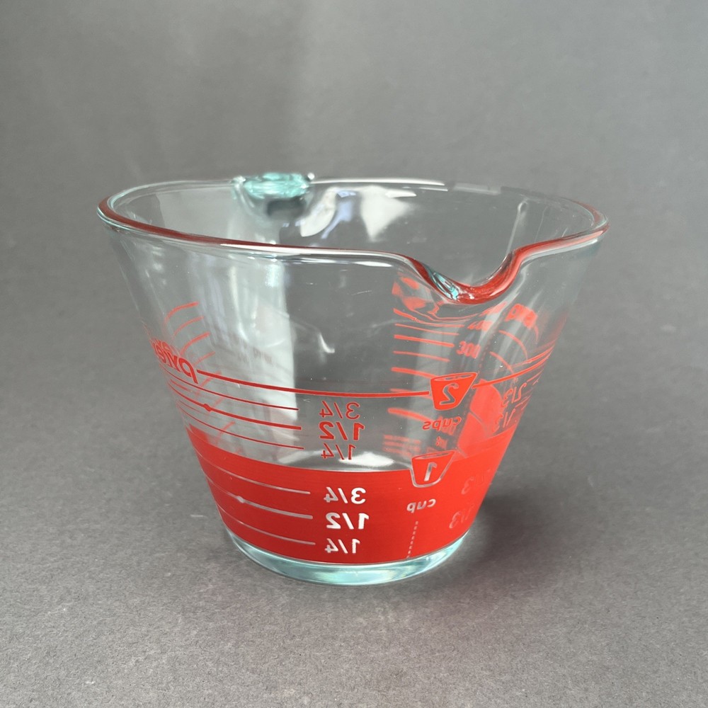 PYREX Measuring, 2 Cups, 16 oz, 500 mL, Red Reverse Read Inside