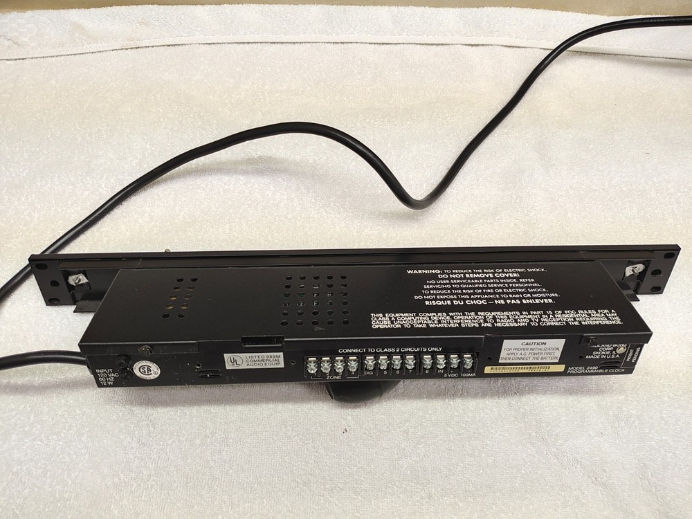 Rauland 2490 Master Clock-Event Programmer Scheduler