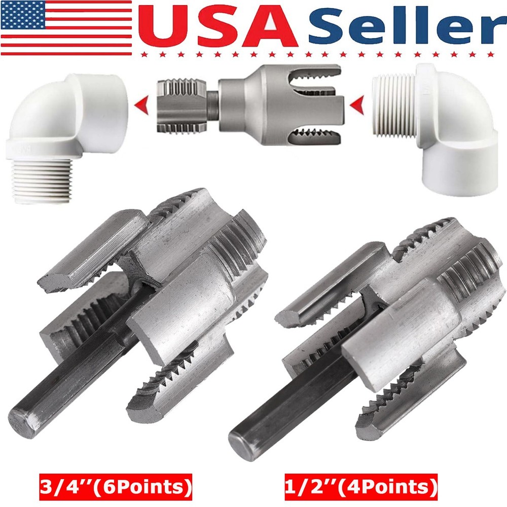 Integrated Internal & External Pipe Threading-Tool, PVC Pipe Threader Kit USA