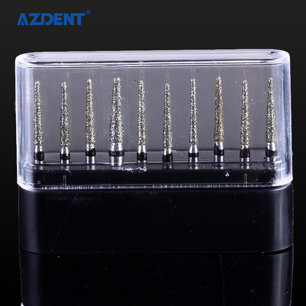 AZDENT Dental Super Coarse Diamond Burs Drills FG For High Speed Handpiece