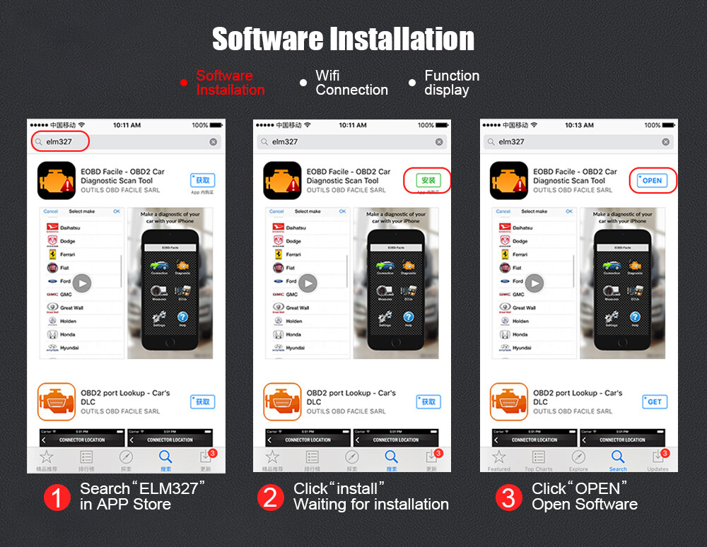ELM327 Bluetooth Car Diagnostic OBD2 Scanner Code Reader Tool For Android IOS