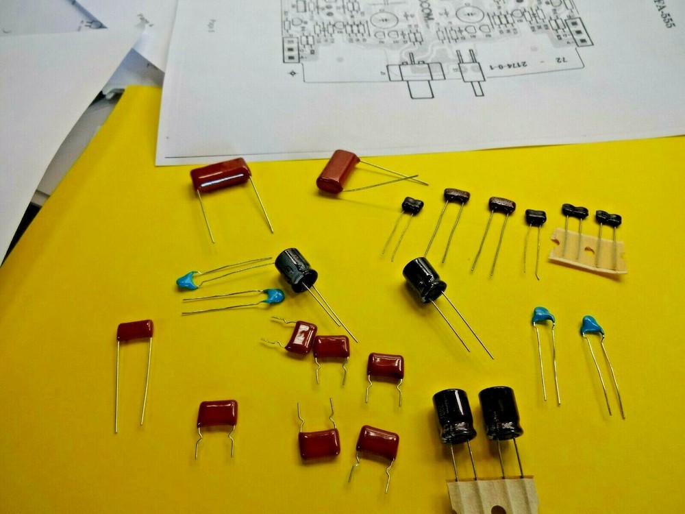 ADCOM GFA-555 POLYPROPYLENE MICA ELECTROLYTIC CAPACITOR KIT AS REQUESTED