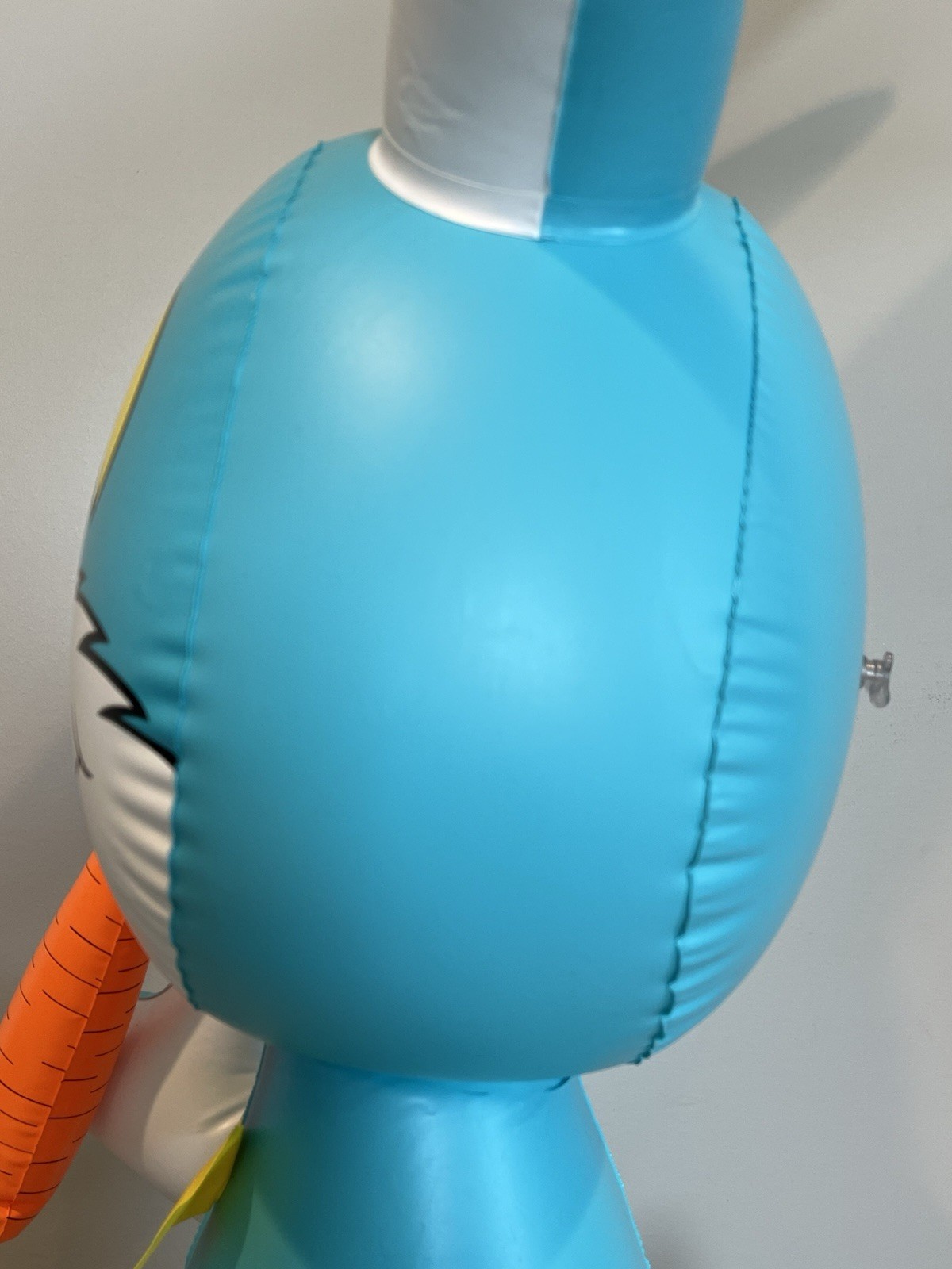 Vintage Dudley’s Inflatable Bosley Bunny 60” Blue Easter Bunny Decoration