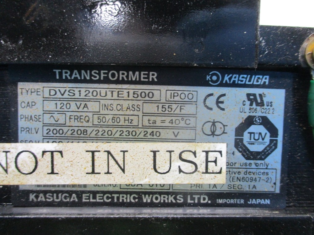 KASUGA DVS120UTE1500 TRANSFORMER NSNP
