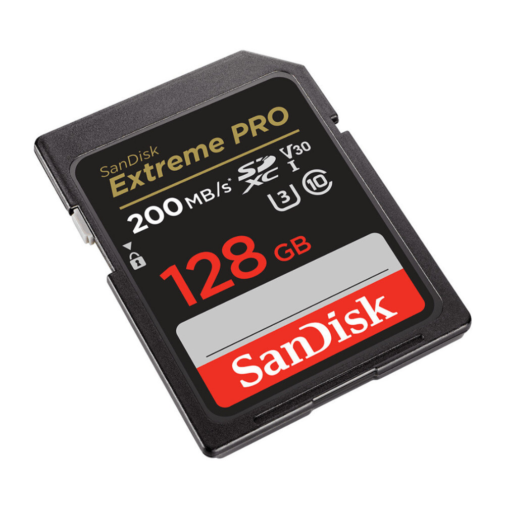 SanDisk 128GB Extreme PRO 200MBs Memory Card 4 pack with Memory Case bundle