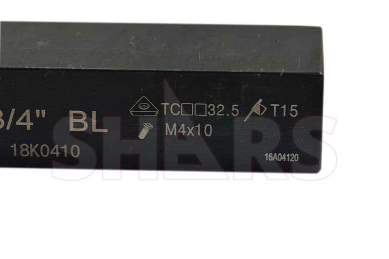 SHARS 5PC 3/4" INDEXABLE TURNING TOOL BIT + INSERTS + CERTIFICATE Save $72.90 P]