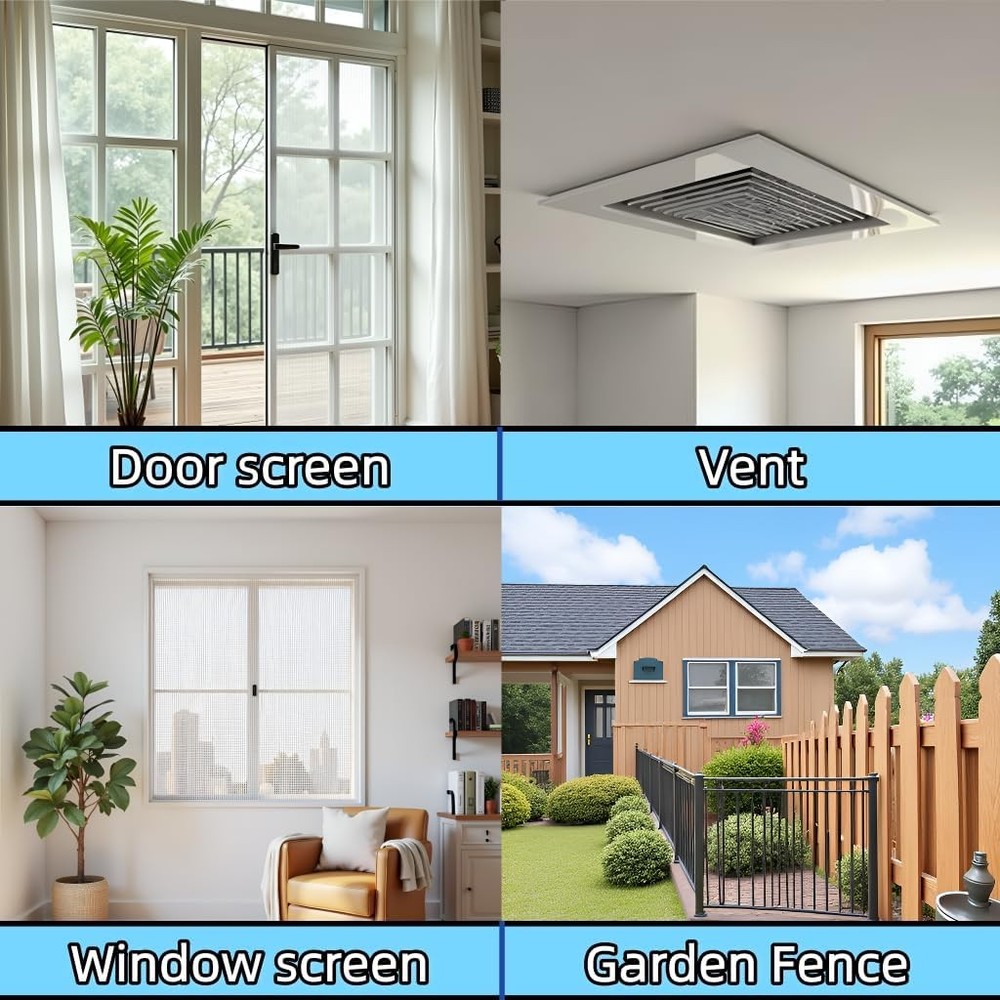 High Density Screen Pollen Proof Net Dust and Pollen Proof Screen Mesh Replaceme