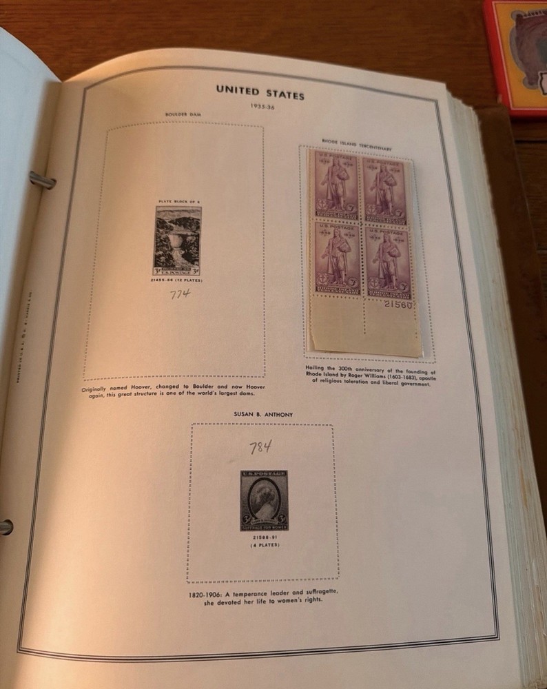 H.E. Harris United States Plate Block Album Volume 1 with Mounted Plate Blocks