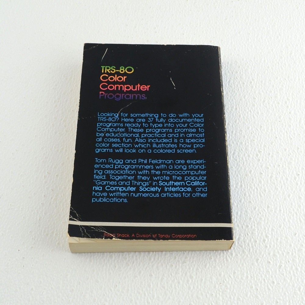 TRS-80 Color Computer Programs + MC-10 Rugg Feldman 1982 Dilithium PB