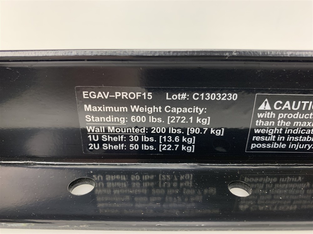 EchoGear Standard 19" Rack Width 15U Open Frame AV Rack EGAV-PROF15