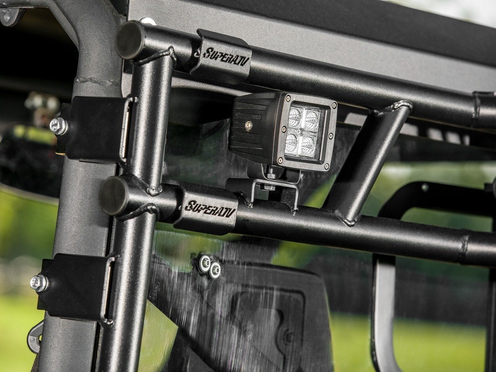 SuperATV Game Loader Rack for Can-Am Defender with 2 Cube Lights