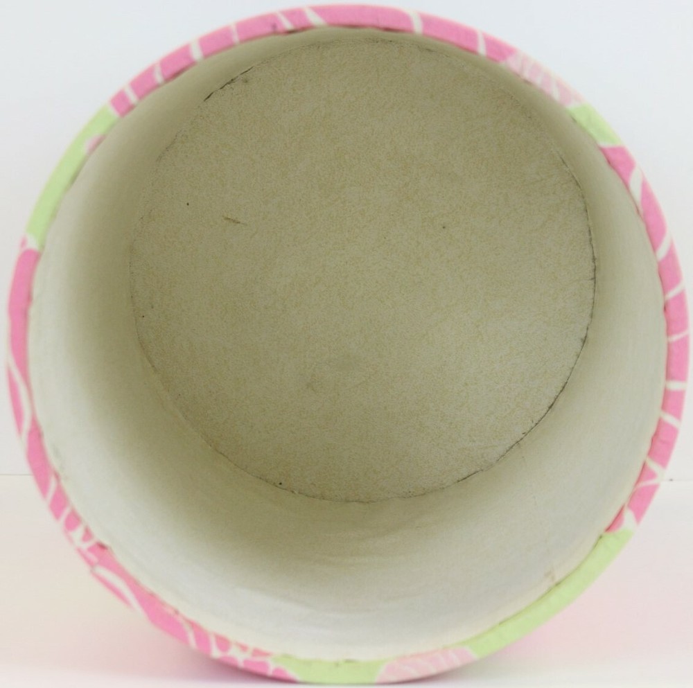 Lilly Pulitzer Pink & Lime Conch Shell Wastebasket