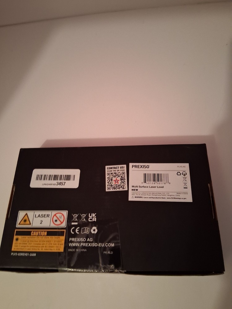 PREXISO Multi-Surface Laser Level 30ft/10M Model PLV2-NEW OPEN BOX