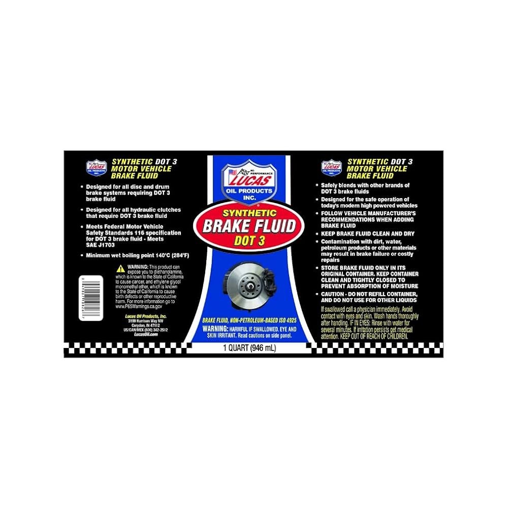 Brake Fluid 10826 - 1 Quart