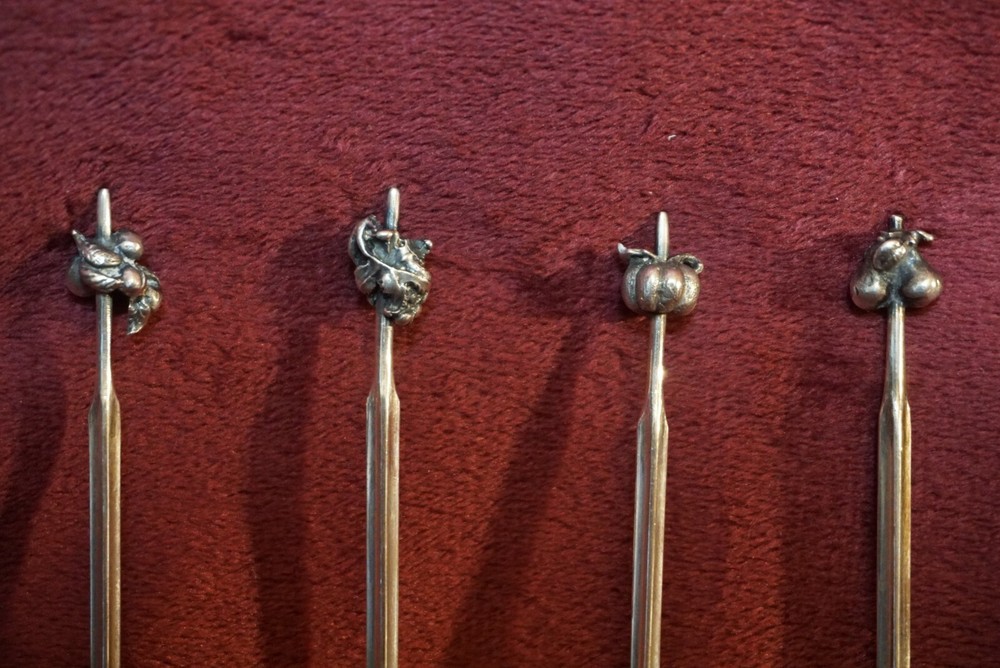Dutch Continental Solid Silver 835 Cocktail Iced Drinks Mixer Spoon