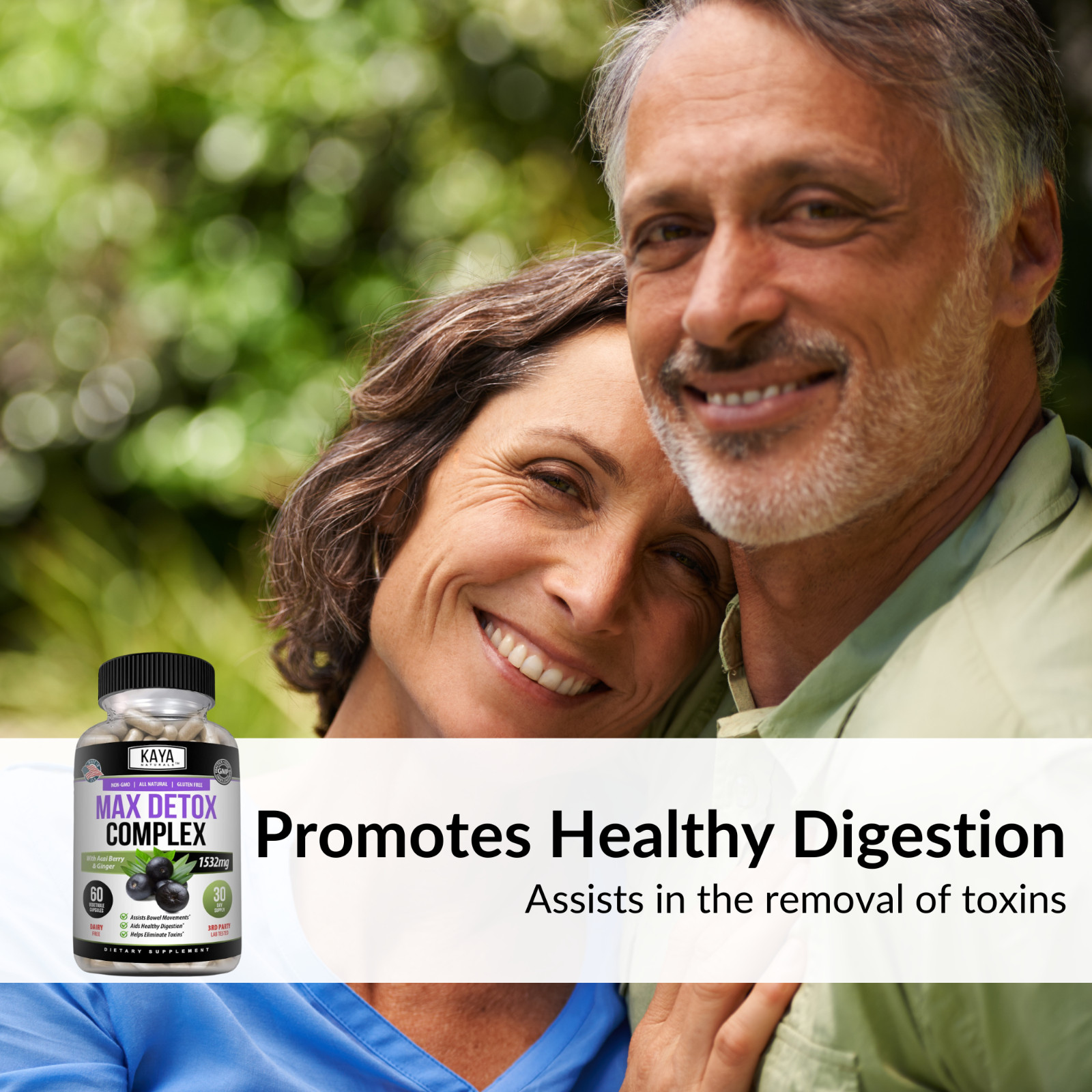 Max Detox 60ct Colon Liver Gut Cleanse Toxins Energy Boost Weight Loss Capsules