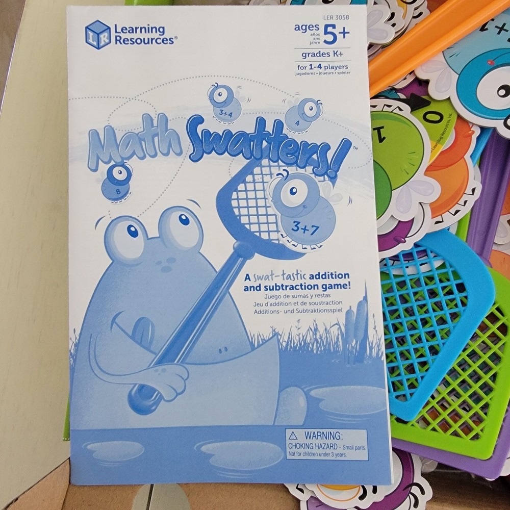 Learning Resources Math Swatters Addition & Subtraction Game