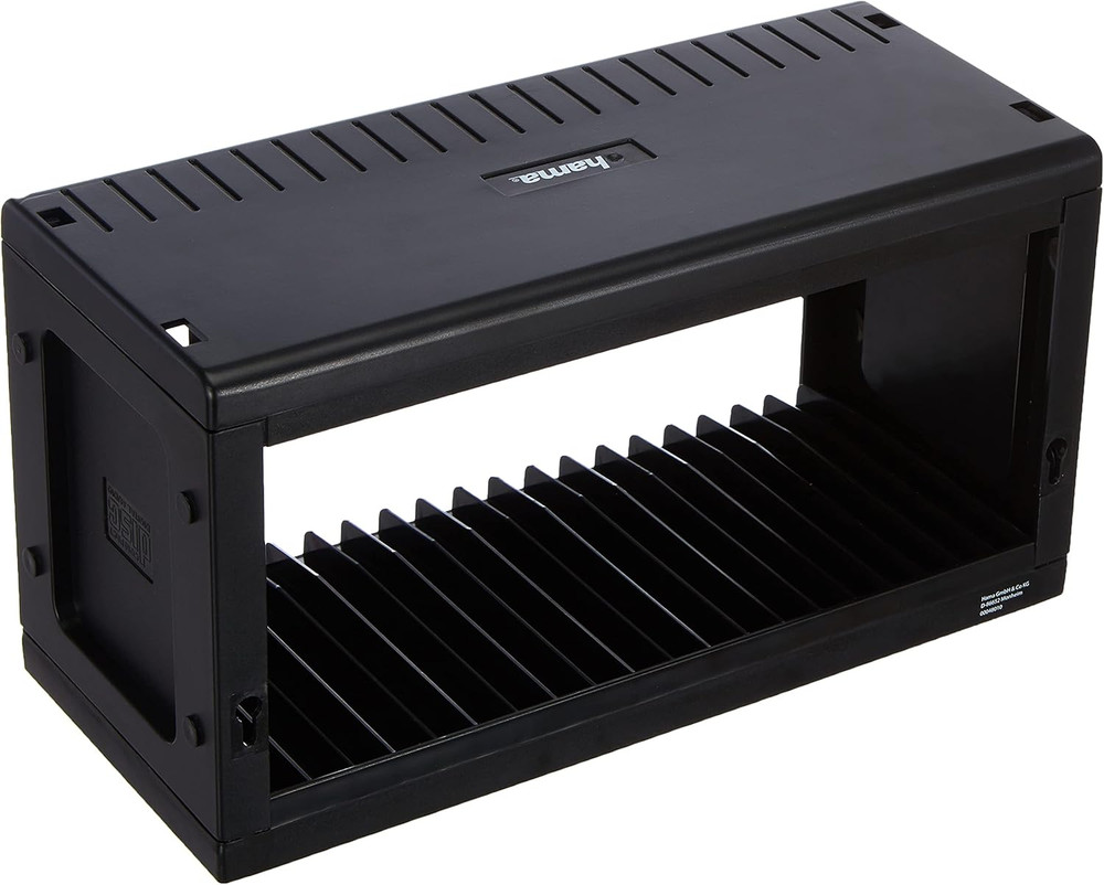 Hama CD Rack for 20 Cds CD Storage for Hanging or Standing, Space-Saving, Small