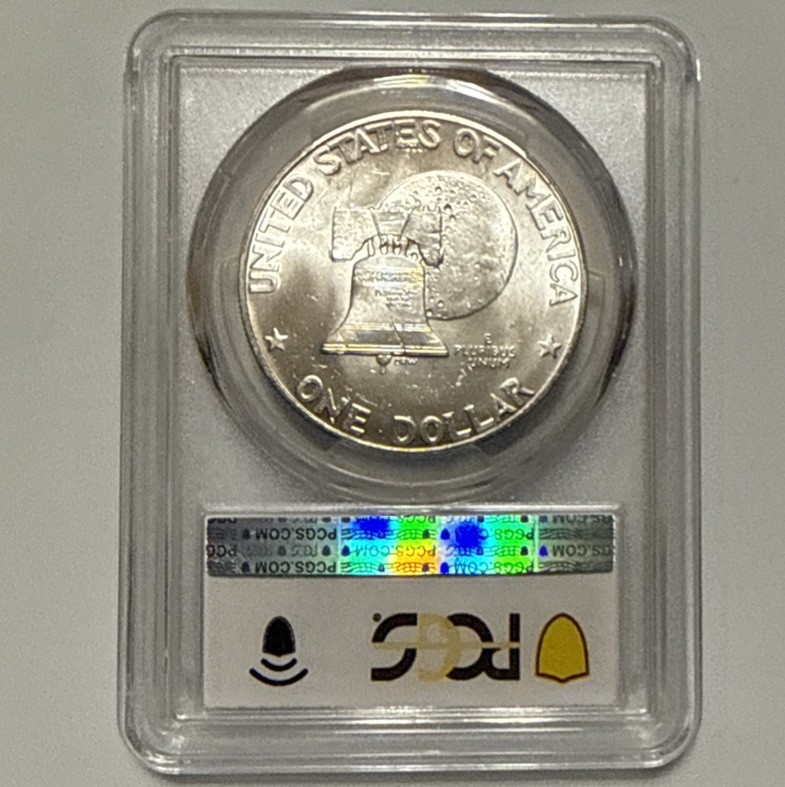 1976-S Eisenhower (Ike) Bicentennial Silver Dollar PCGS MS65 Blue Label $1