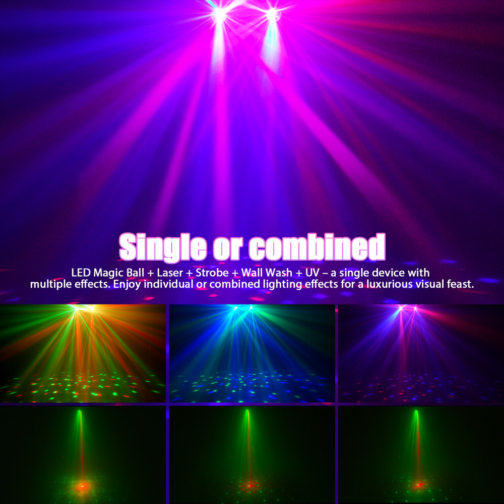 Multi Function Lighting Stand System with LED Laser Strobe UV for Bar Party