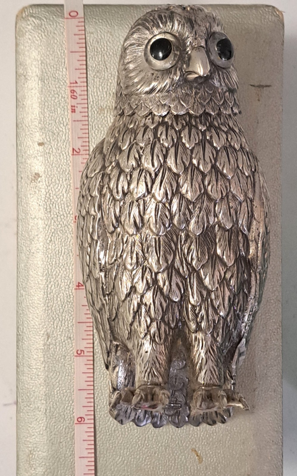 Antique Corbell & Co Silver Plate Owl Sugar Sifter Caster Muffineer Original Box