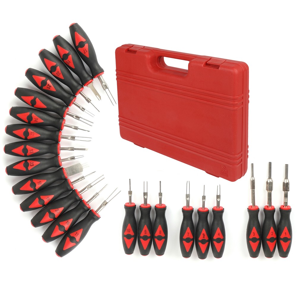 23pcs Universal Terminal Connector Release Tool Kit Extractor Removal Tool Set
