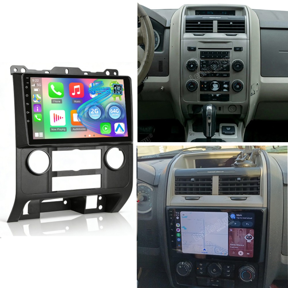 For Ford Escape 2008-2012 Apple Carplay Car Stereo Radio Android 15 FM WIFI RDS