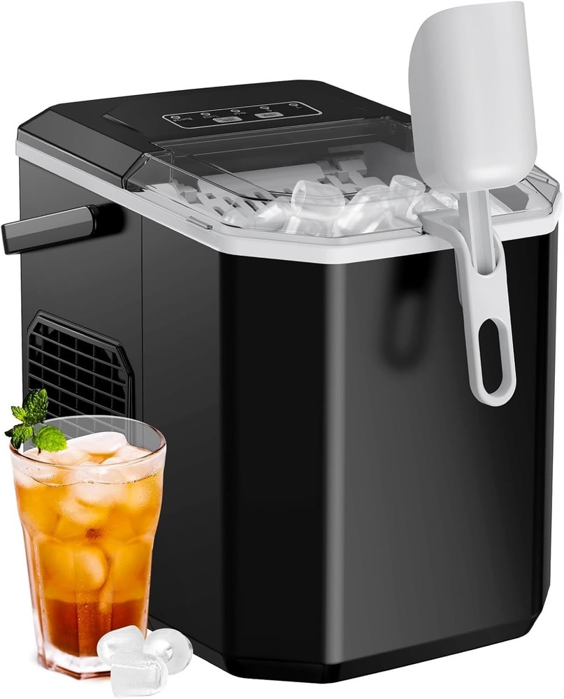 Ice Machine with 1.3 lbs Storage Capacity and Simple Control Panel for All Users