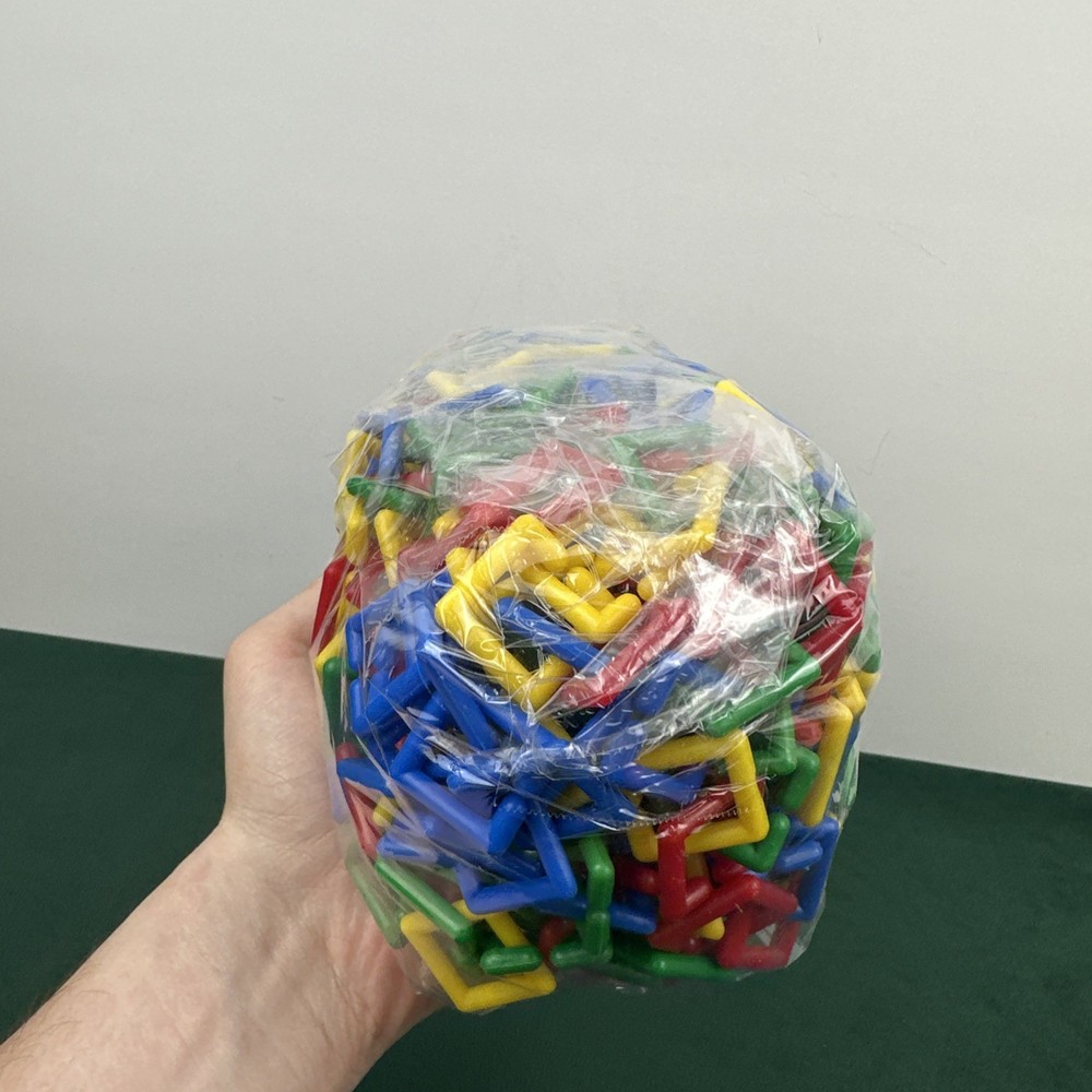 Plastic Linking Squares Math Manipulatives Snap Frames Lot Mixed Colors