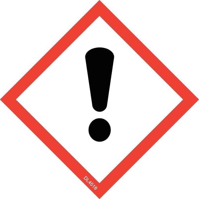 2" x 2" Hazcom-Exclamation labels (500 per Roll)