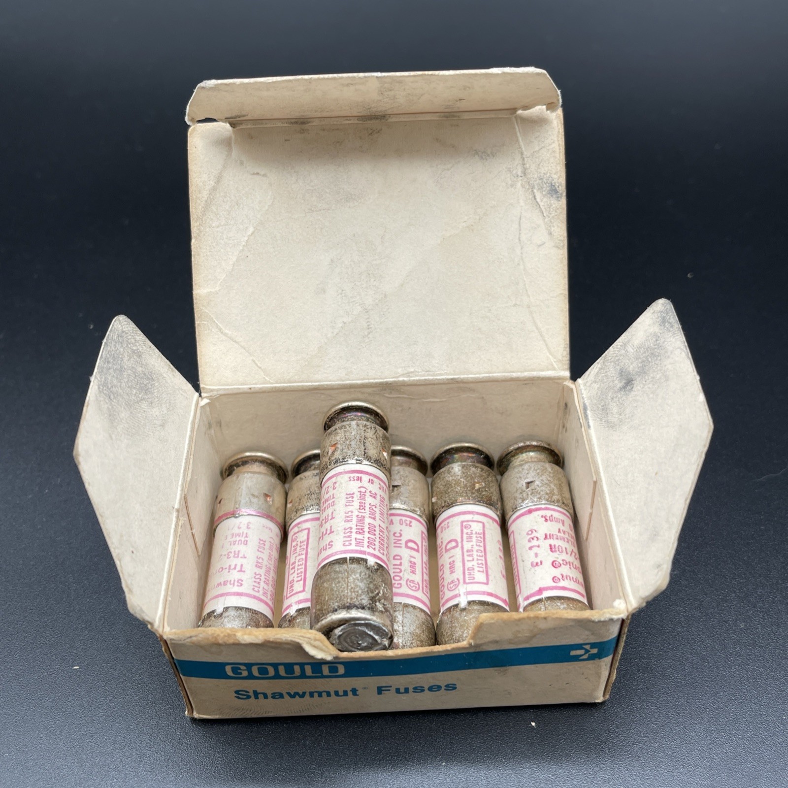 Gould () Shawmut TR3-2/10R TRI-ONIC Fuses 3.2A 250Vac 160Vdc Time Delay Lot 6