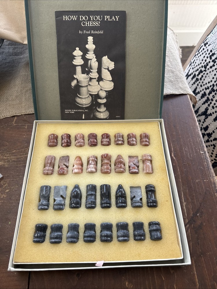 Vintage Marble Chess Set