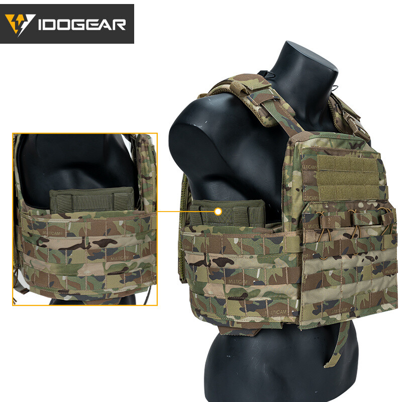 IDOGEAR Tactical Side Plate Pouch Set Plate Pocket 2PCS 6"X6" for JPC2.0 Hunting