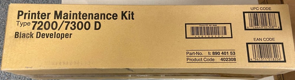 Ricoh 402308 Developer Ricoh CL7200 Developer Ricoh CL7300 Developer