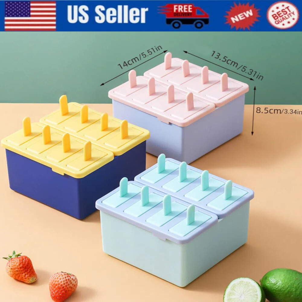 Ice Maker Frozen Cream Mould DIY Lolly Box Yogurt Pack Popsicle Mold Icebox Tray