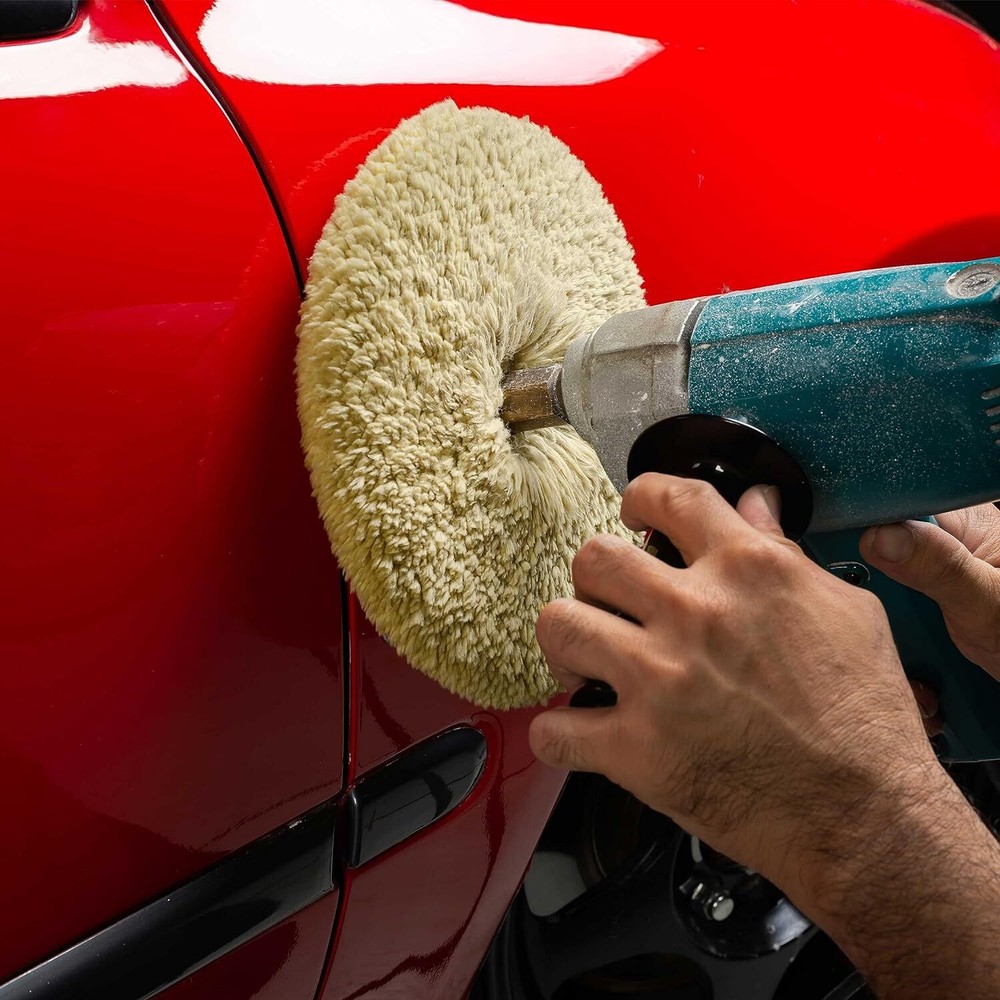 7" Wool Compounding Buffing Pad Double Sided Wool buffing pads polishing pads 7"